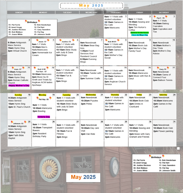 Activities - May 2025